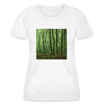 lonely green woods - Frauen Funktions-T-Shirt - Weiß - Vorne - AI Model Female 172 dark (172cm)