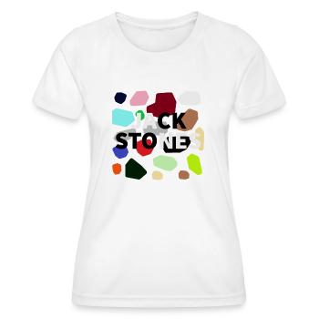 JACK STONES - Women's Functional T-Shirt - white - Front - AI Model Female 172 dark (172cm)