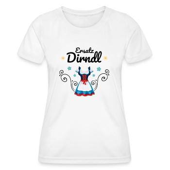 Dirndl Ersatz - Frauen Funktions-T-Shirt - Weiß - Vorne - AI Model Female 172 dark (172cm)