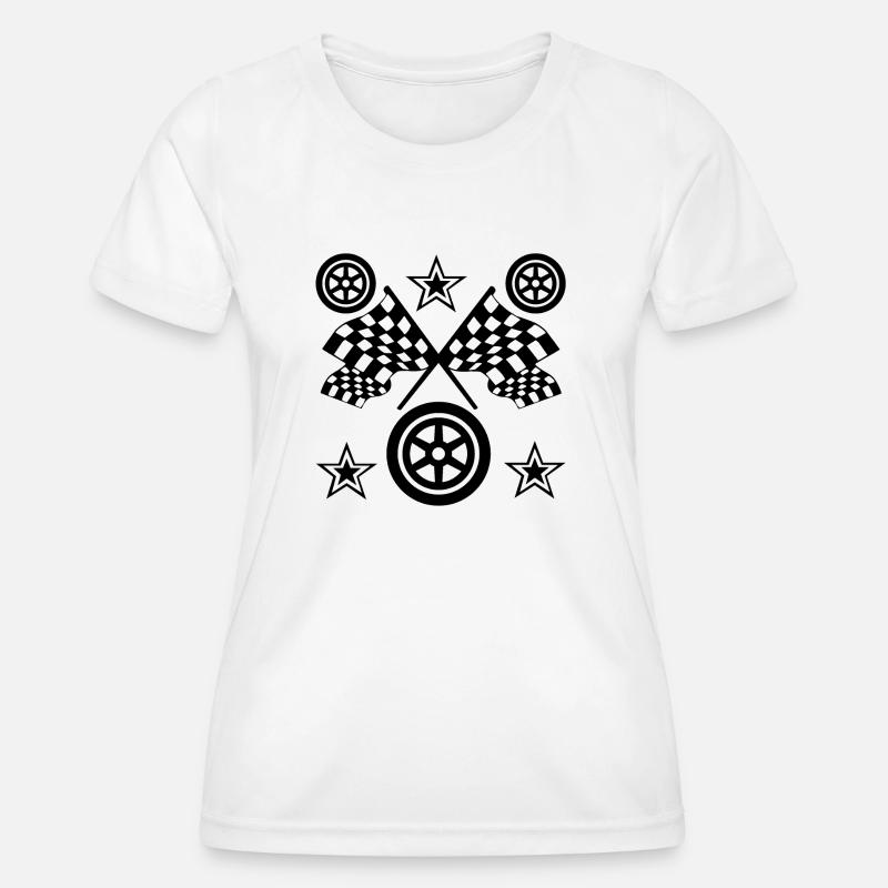 Car - Women's Functional T-Shirt - white