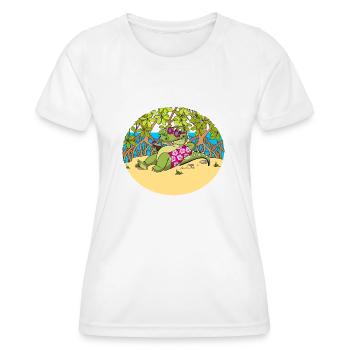 Georges Croco 972 Mangrove - T-shirt sport Femme - blanc - Devant - AI Model Female 172 dark (172cm)