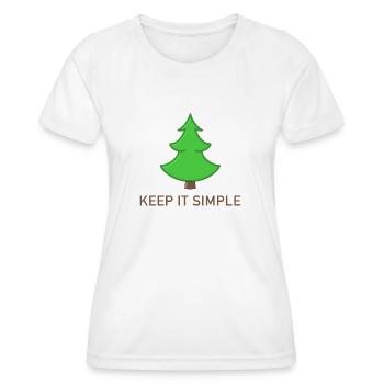 Sapin de Noël - T-shirt sport Femme - blanc - Devant - AI Model Female 172 dark (172cm)