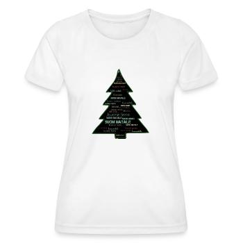 Weihnachten - Frauen Funktions-T-Shirt - Weiß - Vorne - AI Model Female 172 dark (172cm)