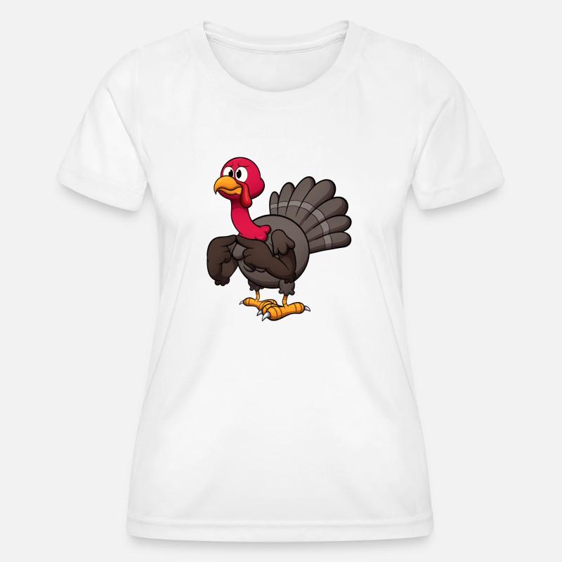 Adorable Turkey - Women's Functional T-Shirt - white