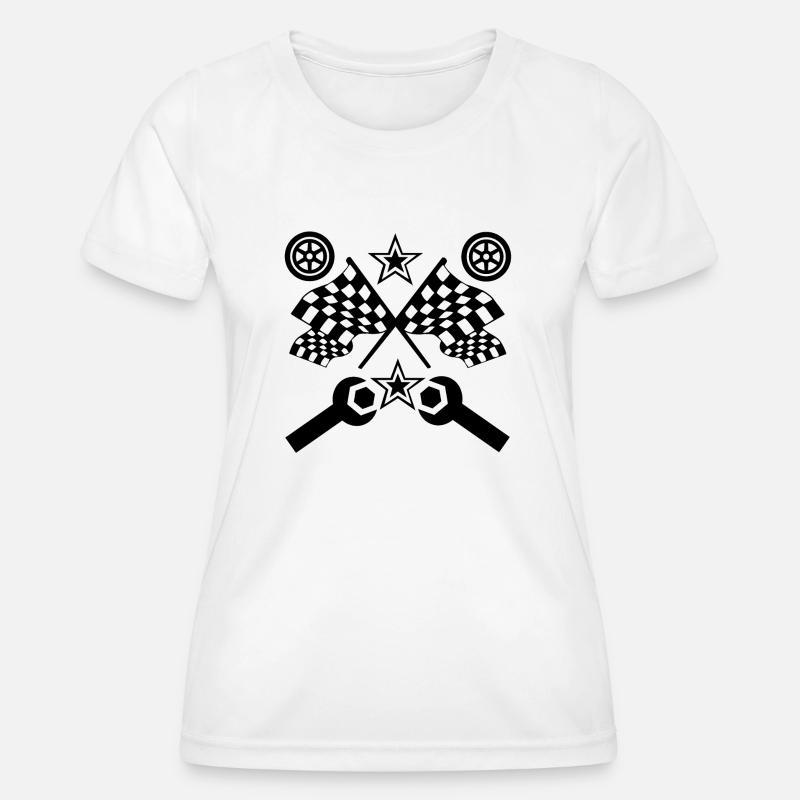 Car - Women's Functional T-Shirt - white