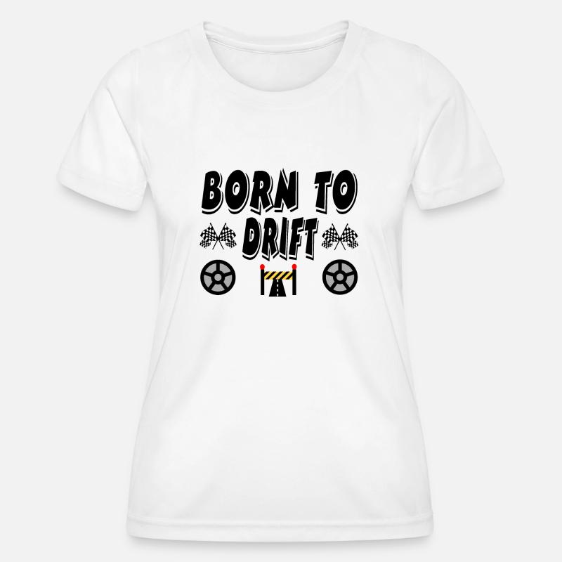 Car - Women's Functional T-Shirt - white