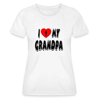 Opa - Frauen Funktions-T-Shirt - Weiß - Vorne - AI Model Female 172 dark (172cm)