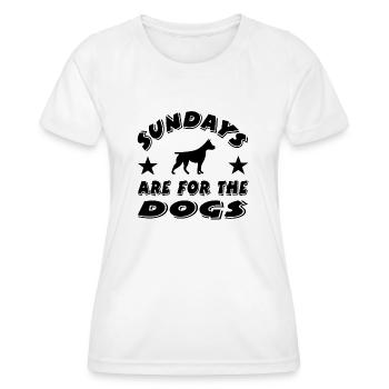 Canine - Women's Functional T-Shirt - white - Front - AI Model Female 172 dark (172cm)