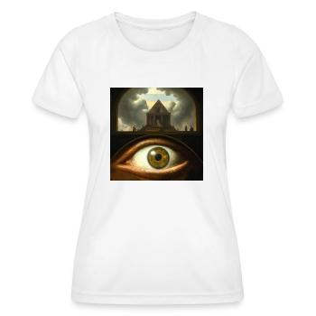 Secret Eye - Women's Functional T-Shirt - white - Front - AI Model Female 172 dark (172cm)