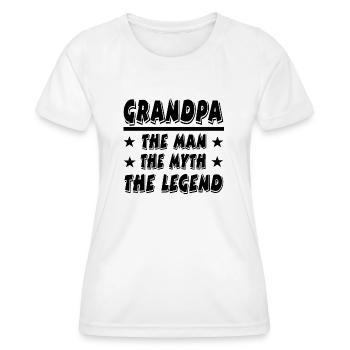 Opa - Frauen Funktions-T-Shirt - Weiß - Vorne - AI Model Female 172 dark (172cm)