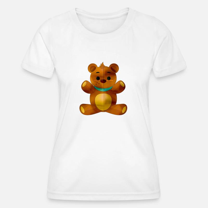 Teddy bear - Women's Functional T-Shirt - white