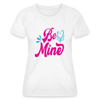 Be Mine - Women's Functional T-Shirt - white - Front - AI Model Female 172 dark (172cm)