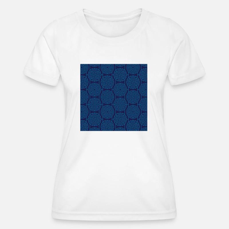 Chinese pattern - Women's Functional T-Shirt - white