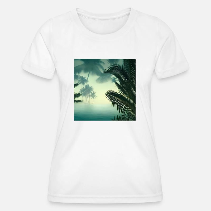 Jungle water view - Women's Functional T-Shirt - white
