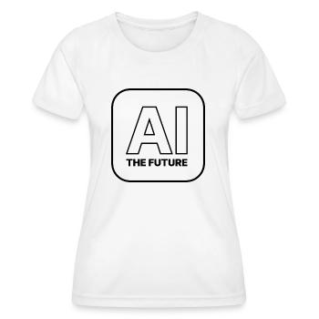 Intelligenza artificiale - Maglietta sportiva per donna - bianco - Fronte - AI Model Female 172 dark (172cm)