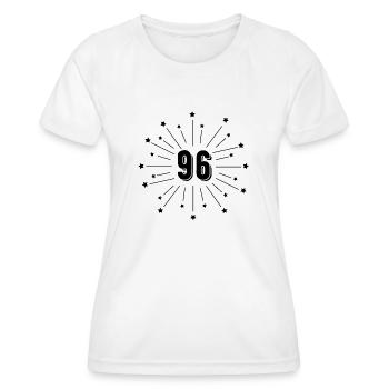 96. Sterngeburtstag - Geschenk 96 Jahre - Frauen Funktions-T-Shirt - Weiß - Vorne - AI Model Female 172 dark (172cm)