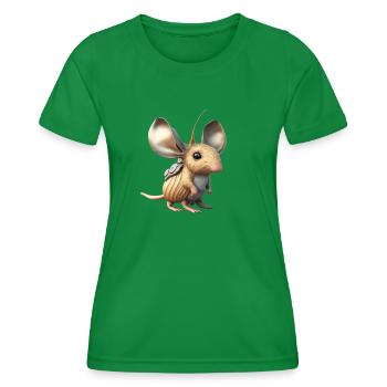 Cute Animals Children Baby Fantasy - Women's Functional T-Shirt - kelly green - Front - AI Model Female 172 dark (172cm)
