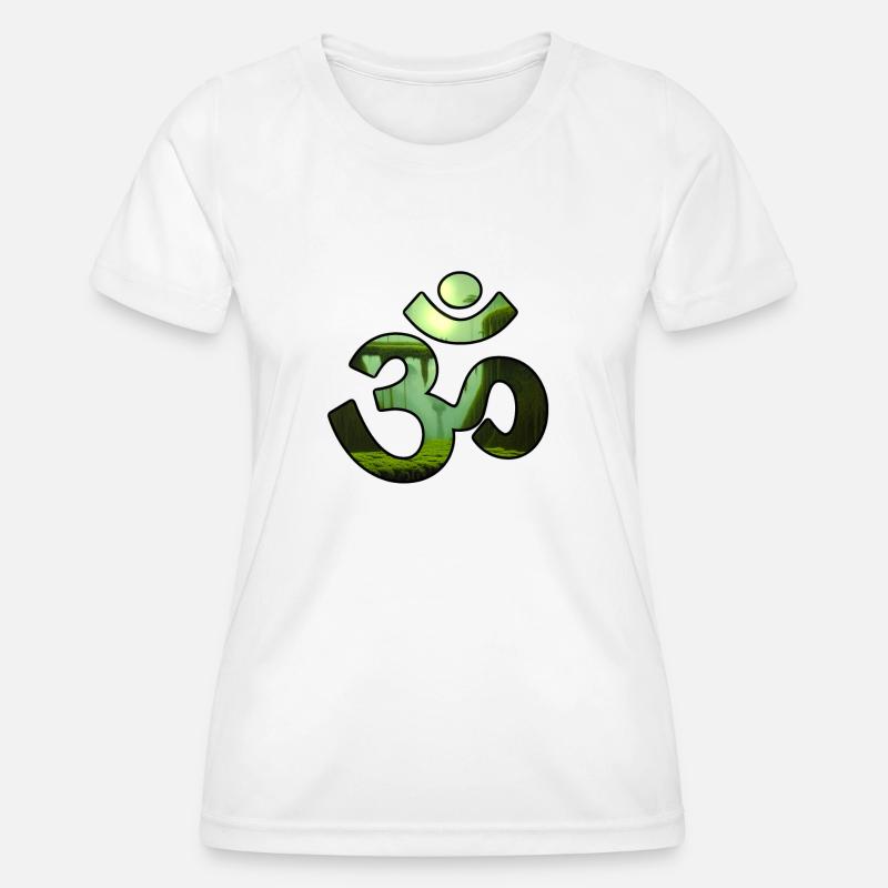 JUNGLE OM - Women's Functional T-Shirt - white