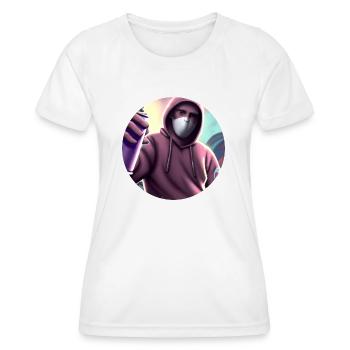 Payeur - Grafitti - T-shirt sport Femme - blanc - Devant - AI Model Female 172 dark (172cm)