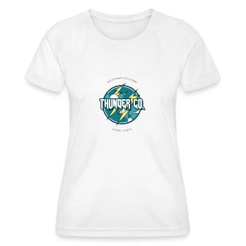 THUNDER CO. - Women's Functional T-Shirt - white - Front - AI Model Female 172 dark (172cm)