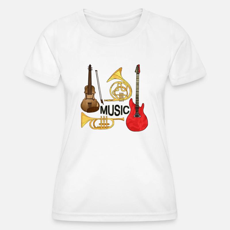 Musical instruments - Women's Functional T-Shirt - white