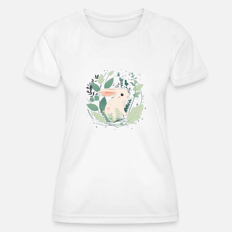 A cute bunny - Women's Functional T-Shirt - white