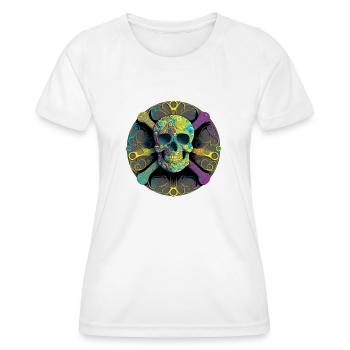 Skull and bone - Women's Functional T-Shirt - white - Front - AI Model Female 172 dark (172cm)