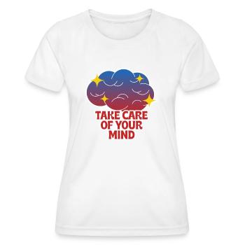 Pass auf dich auf! - Frauen Funktions-T-Shirt - Weiß - Vorne - AI Model Female 172 dark (172cm)