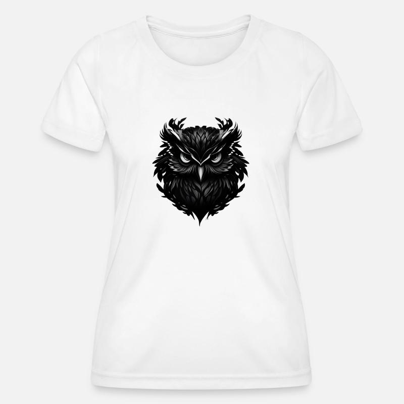 Owl - Women's Functional T-Shirt - white