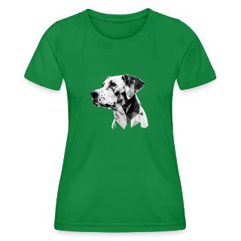 CHIEN - T-shirt sport Femme - vert - Devant - AI Model Female 172 dark (172cm)