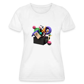 3D - Frauen Funktions-T-Shirt - Weiß - Vorne - AI Model Female 172 dark (172cm)