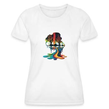 DRIPPY - T-shirt sport Femme - blanc - Devant - AI Model Female 172 dark (172cm)
