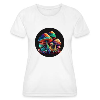 CHAMPIGNONS POURRIS - T-shirt sport Femme - blanc - Devant - AI Model Female 172 dark (172cm)