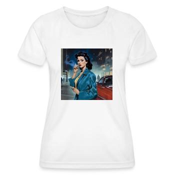 Vintage Girl - Women's Functional T-Shirt - white - Front - AI Model Female 172 dark (172cm)