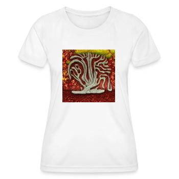 vieil arbre en automne - T-shirt sport Femme - blanc - Devant - AI Model Female 172 dark (172cm)