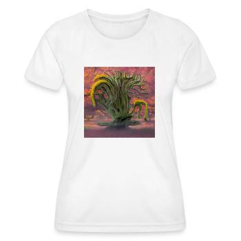 vieil arbre à fleurs pendant la journée ensoleillée d’été - T-shirt sport Femme - blanc - Devant - AI Model Female 172 dark (172cm)