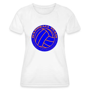 Équipe de handball 2 - T-shirt sport Femme - blanc - Devant - AI Model Female 172 dark (172cm)