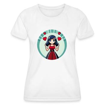 Playful Pop Culture - Women's Functional T-Shirt - white - Front - AI Model Female 172 dark (172cm)
