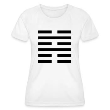 39 Jiǎn - The Barrier (Hexagram) - Women's Functional T-Shirt - white - Front - AI Model Female 172 dark (172cm)