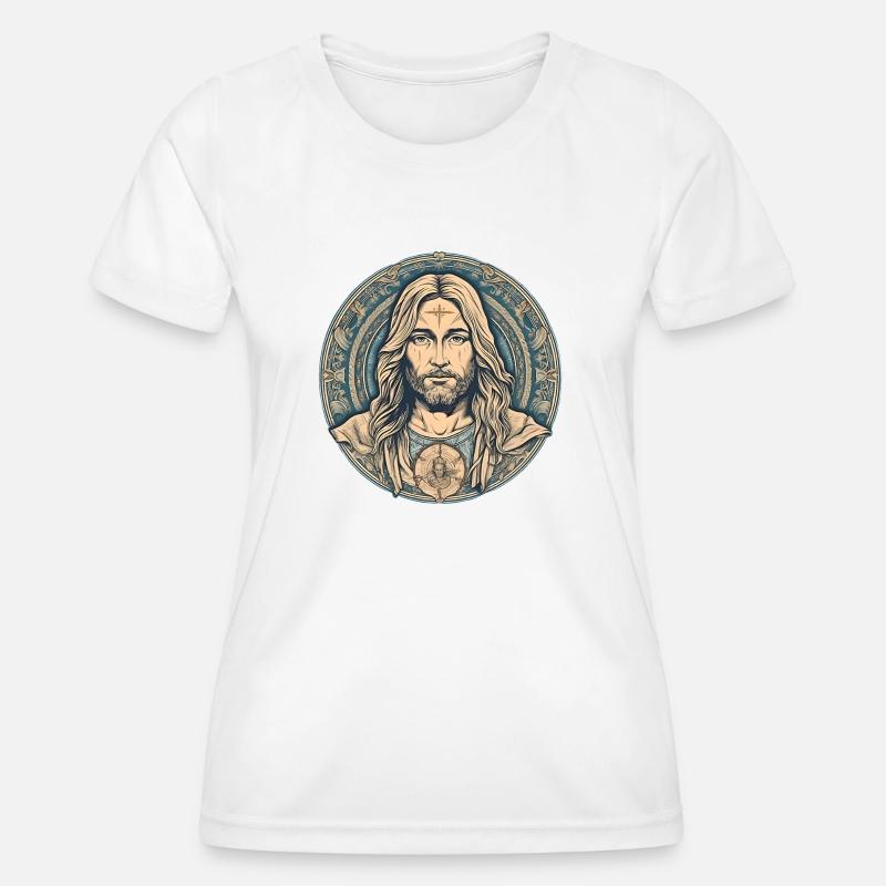 Jesus Christ #04 - Women's Functional T-Shirt - white