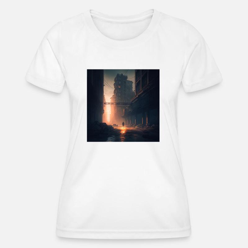 Dystopian future - Women's Functional T-Shirt - white