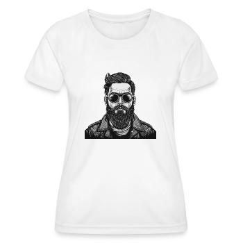 Vintage biker - Women's Functional T-Shirt - white - Front - AI Model Female 172 dark (172cm)