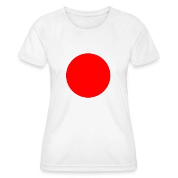 Japon soleil levant blanc - T-shirt sport Femme - blanc - Devant - AI Model Female 172 dark (172cm)