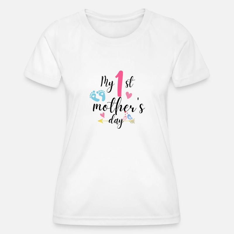 My First Mothers Day As A Mom - Women's Functional T-Shirt - white