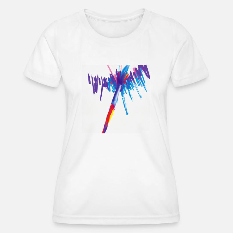 Pennellata creativa Maglietta sportiva per donna