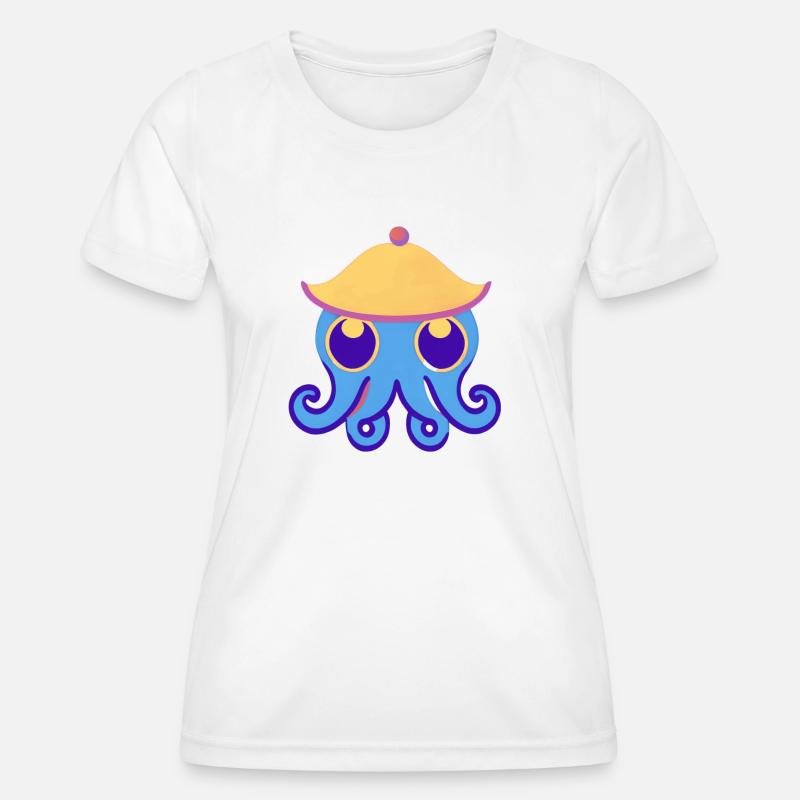 Cute Octopus - Women's Functional T-Shirt - white