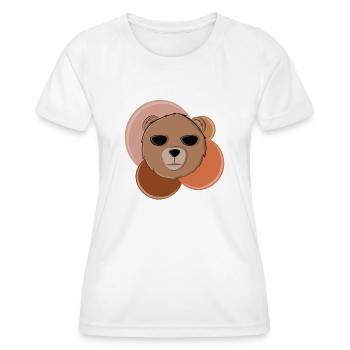 Bär - Frauen Funktions-T-Shirt - Weiß - Vorne - AI Model Female 172 dark (172cm)