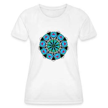 Pattern - Women's Functional T-Shirt - white - Front - AI Model Female 172 dark (172cm)