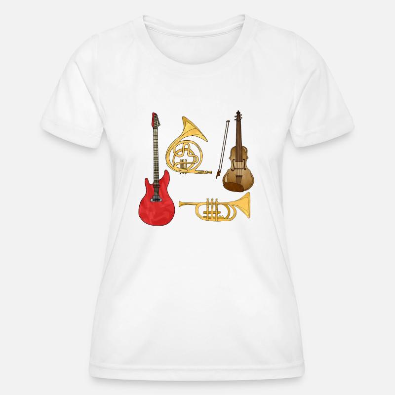 Musical instruments - Women's Functional T-Shirt - white