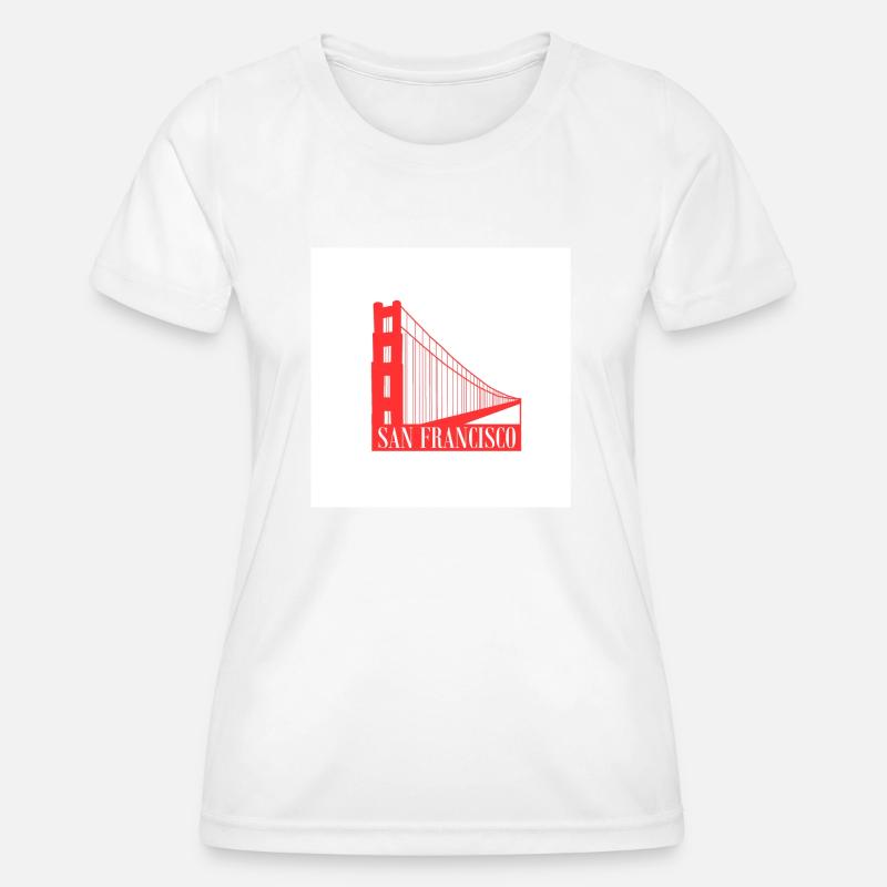 San Francisco - Women's Functional T-Shirt - white